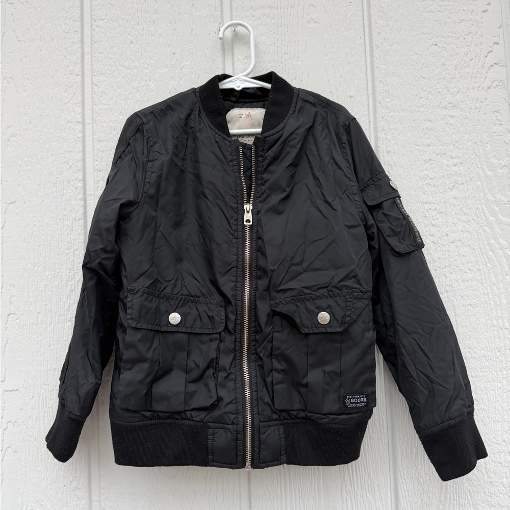 Zara Black Kids Bomber Jacket